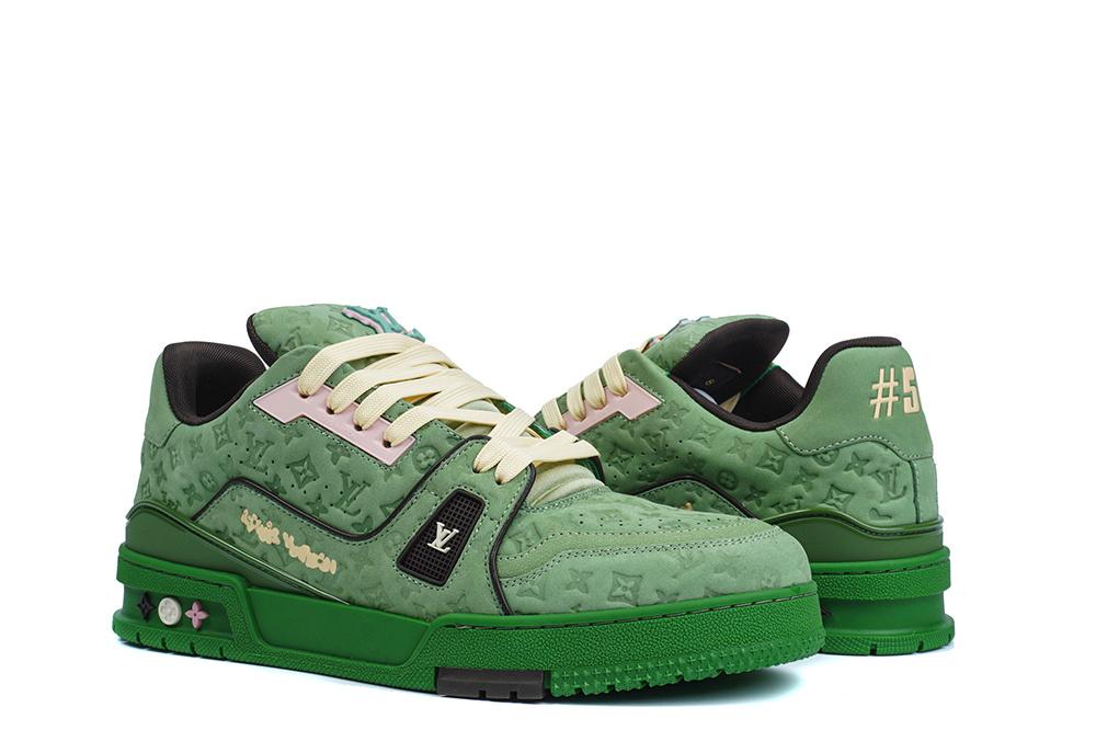 PK god Louis Vuitton by Tyler, the Creator LV Trainer Green retail materials ready to ship